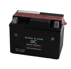 BCB4L-B-AGM| Batteria Moto AGM,YB4L-B/A, 12V, CCA: 4Amp, 40CCA,120x70x91mm