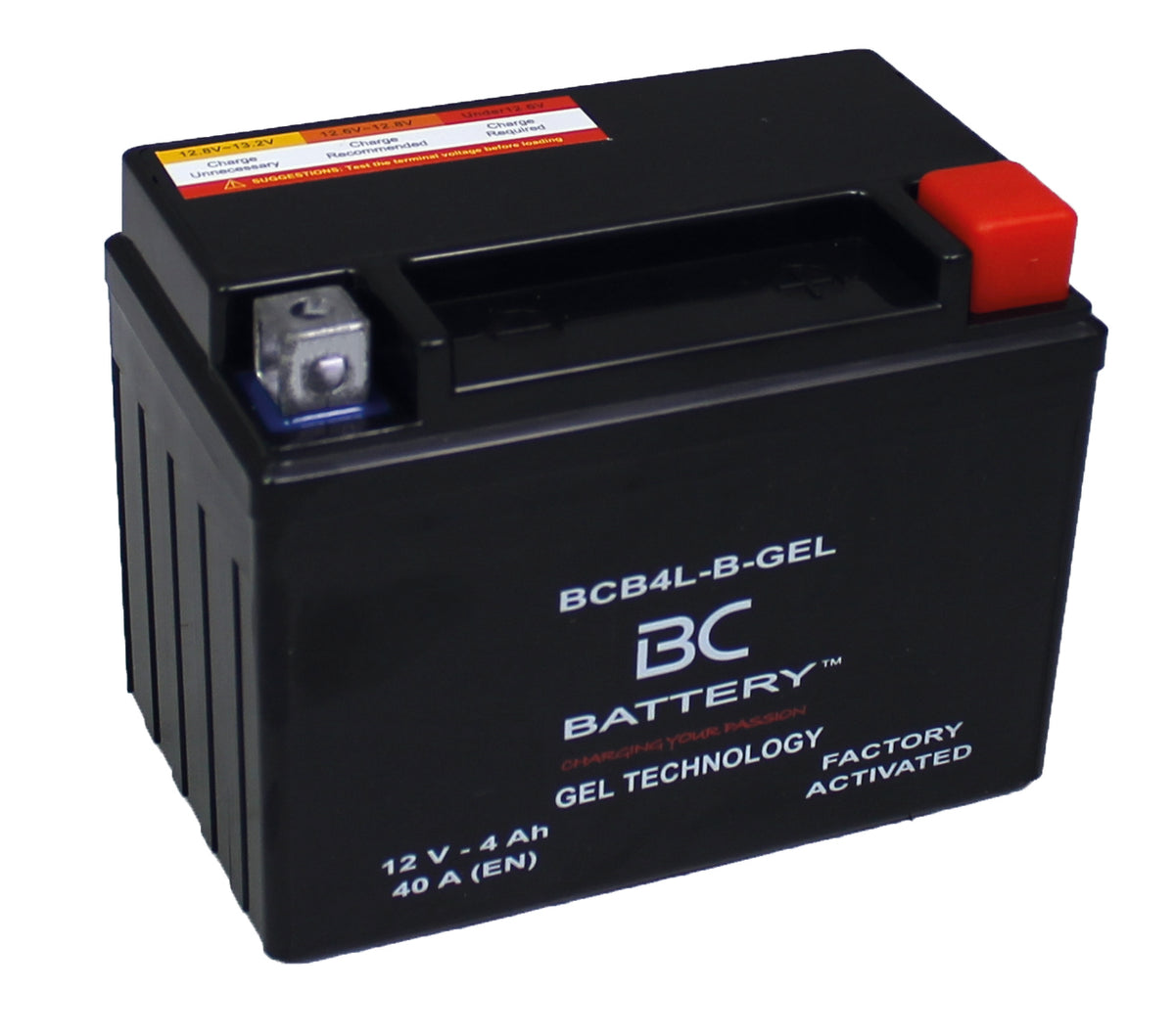 BCB4L-B-GEL| Batería de motocicleta GEL, 12V