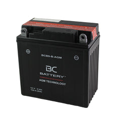BCB9-B-AGM| Batteria Moto al AGM, YB9-B, 12V, 9Ah, CCA:120Amp,135x75x138mm