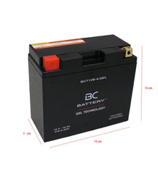 BCT12B-4-GEL| Batteria Moto al GEL,YT12B-BS, 12V, 10Ah, CCA: 210Amp,150x70x130mm - BC Battery Italian Official Website