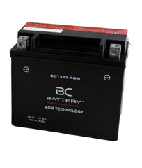 BCTX12-AGM| Batteria Moto al AGM,YTX12-BS, 12V, 10Ah, CCA: 180Amp,150x87x130mm