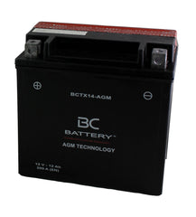 BCTX14-AGM| Batteria Moto AGM,YTX14-BS,12V,12Ah,CCA:200Amp,150x87x146mm