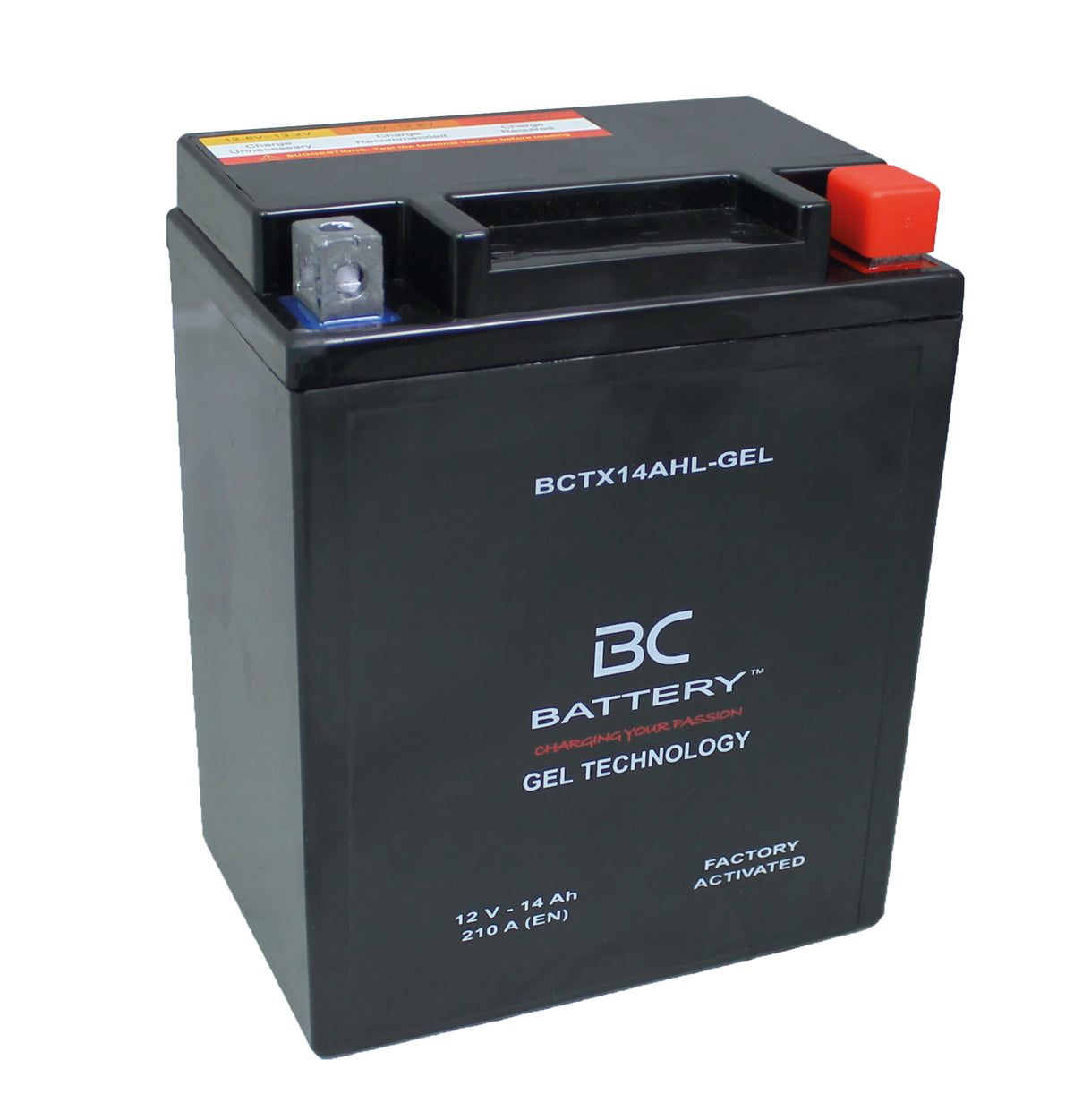 BCTX14AHL-GEL| GEL Motorcycle Battery, 12V