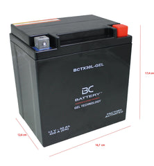 BCTX30L-GEL| Batteria Moto al GEL,YIX30L-BS,12V,30 Ah, CCA: 400Amp,167x126x174mm