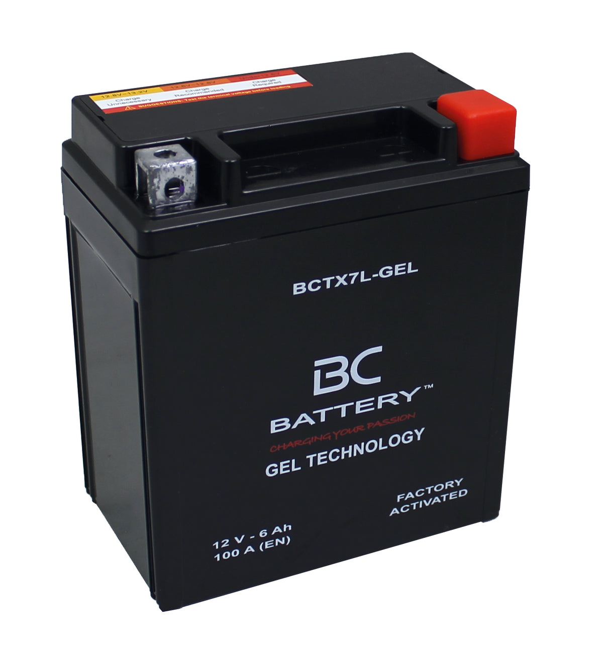 BCTX7L-GEL| GEL Motorcycle Battery, 12V