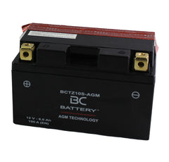 BCTZ10S-AGM| Batteria Moto al AGM,YTZ10S, 12V, 8,6 Ah, CCA:190Amp,150x87x93mm