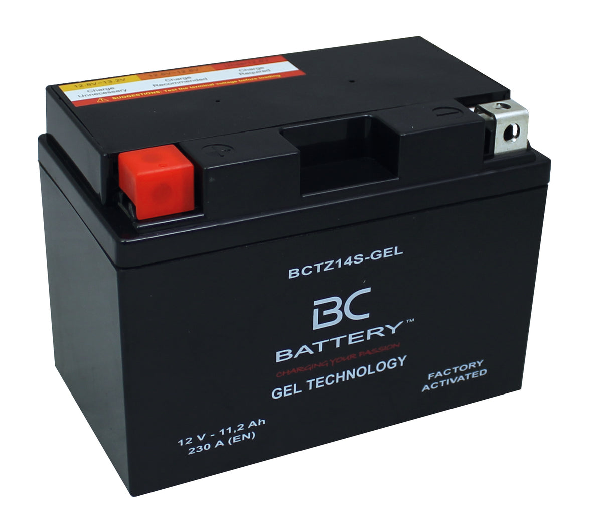 BCTZ14S-GEL| GEL-Motorradbatterie, 12V