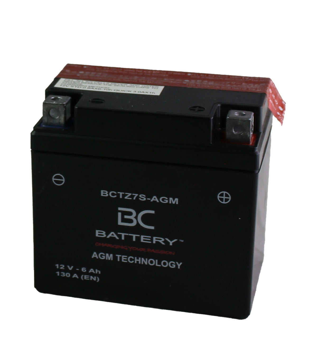 BCTZ7S-AGM| Batteria Moto al AGM,YTZ7S, 12V, 6Ah, CCA:130Amp, 113x70x105mm