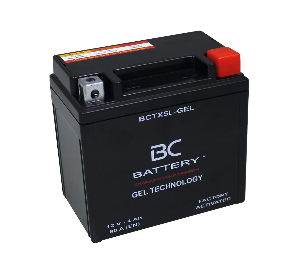 BCTX5L-GEL| Batería de motocicleta GEL, 12V