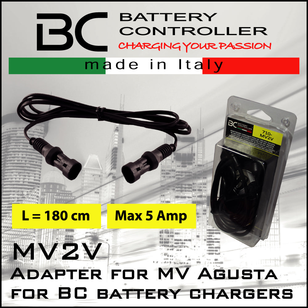 Connettore presa MV Agusta MV2V, Cavo Adattatore per Moto MV - BC Battery Italian Official Website