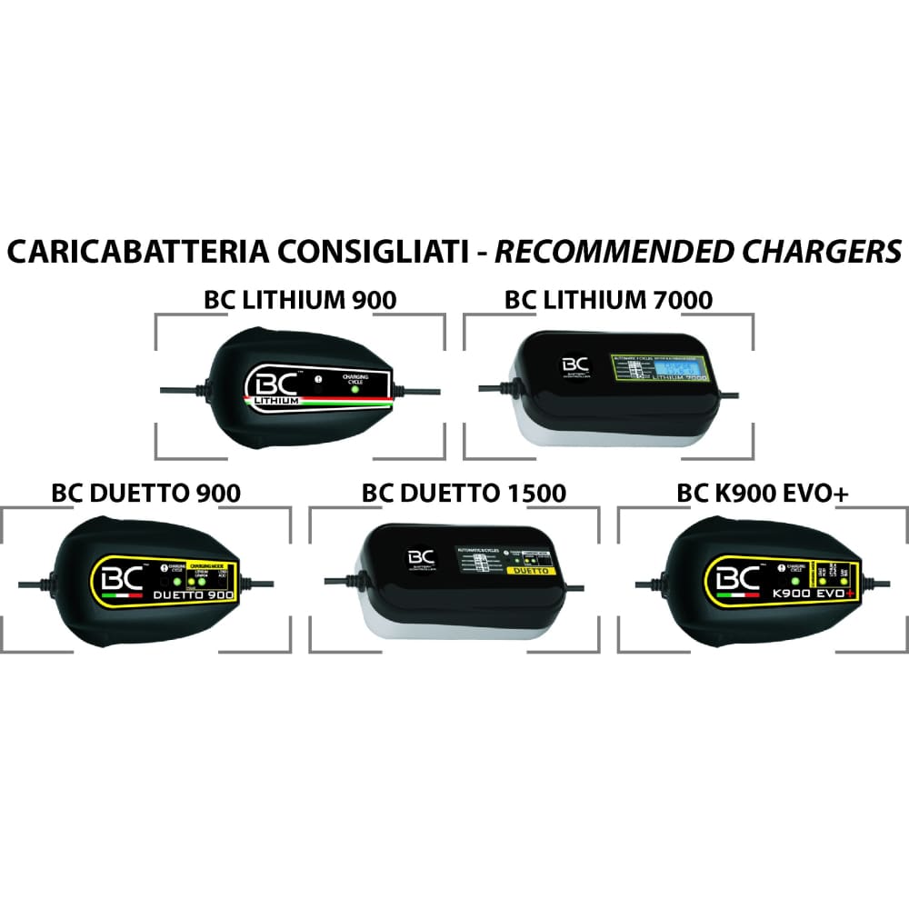 BC Lithium Batteries BCT12B-FP Batteria Moto Litio LiFePO4, 1,1 kg, 12V, YT12B-BS / YT14B-BS / YB16AL-A2/ YT12A-BS - BC Battery Italian Official Website